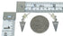 Southwestern Authentic Sterling Silver Turquoise Inlay Post Dangle Earrings QX78872